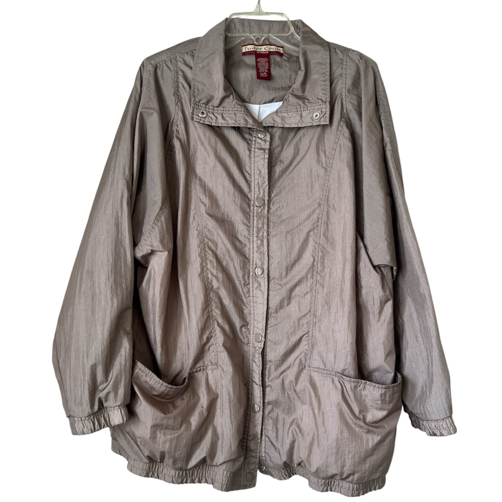 Tudor Court By Haband Xl VintageFeel Windbreaker Anorak Jacket